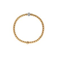 Bracciale Fope Donna Eka in Oro giallo Diamante 0.189 Ct 73301BX_PB_G_XBX_00 - 73301BX_PB_G_XBX_00M